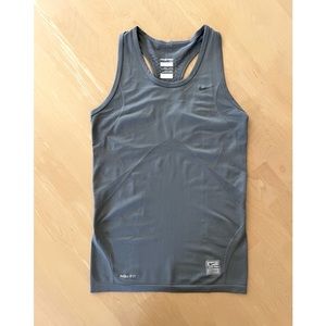 Nike Pro Womens Dri-Fit Tank, Gray S